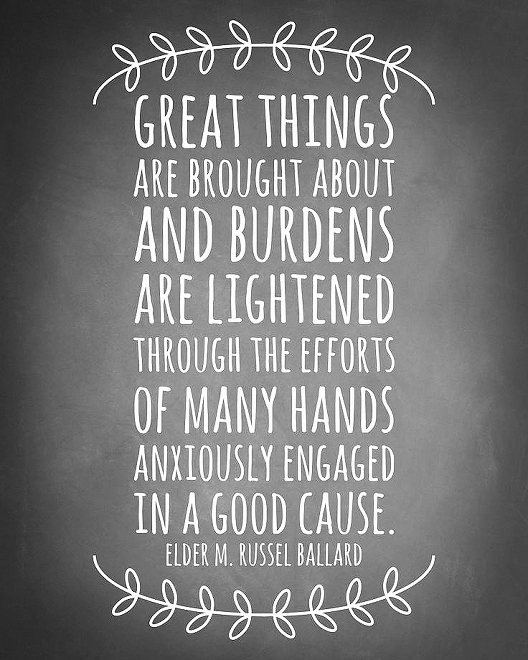 Elder M. Russel Ballard Quote